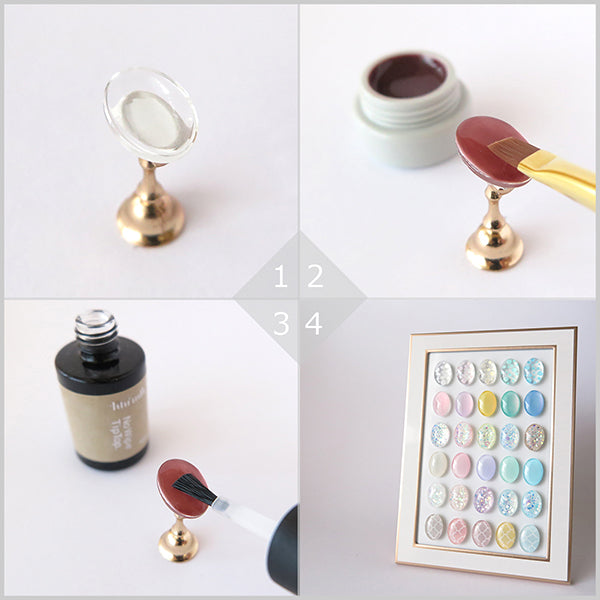 オーバルガラス ディスプレイビーズ